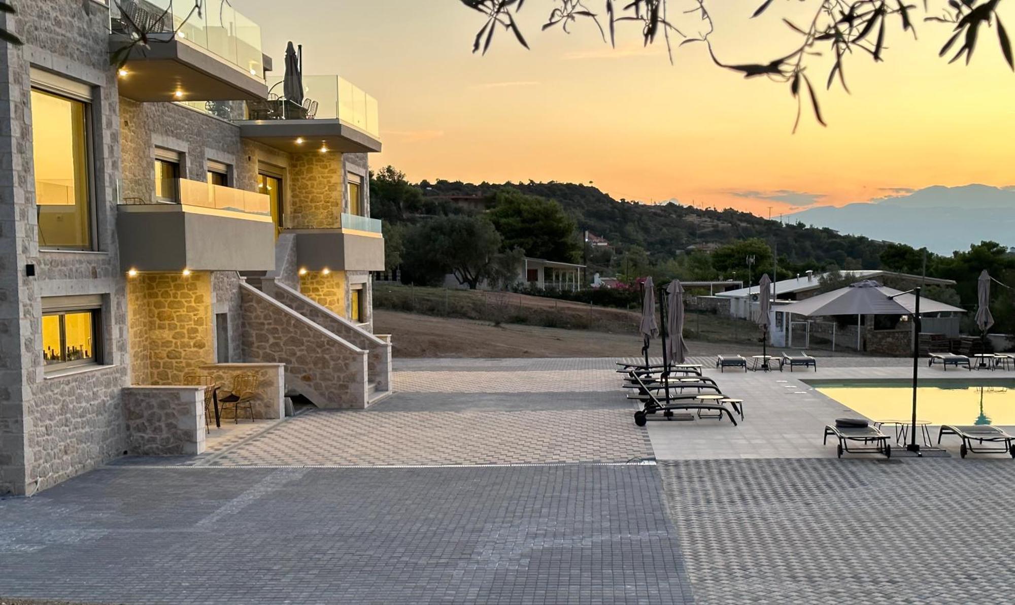 Topos Luxury Stay Heraion Loutráki Eksteriør billede
